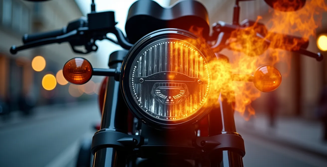 Dettaglio del sistema di raffreddamento di una supersportiva con radiatore e ventole visibili